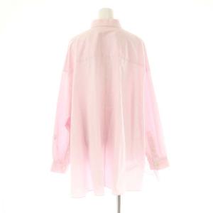 nagonstans 25SS wide flare shirt シャツ 長袖 M ピンク