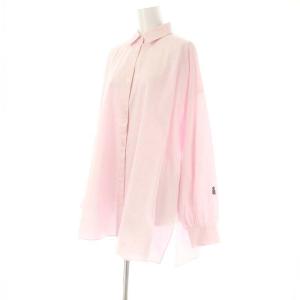 nagonstans 25SS wide flare shirt シャツ 長袖 M ピンク
