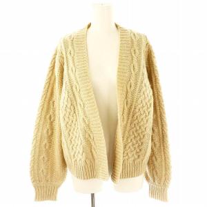 siiwa ケーブルカーディガン ニット 長袖 One ベージュ /DF OS