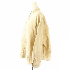 nest Robe 22AW 起毛 バンドカラーシャツ 長袖 F ベージュ /AT OS SH