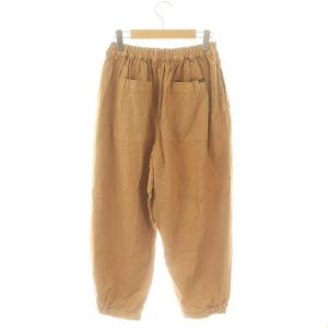 nest Robe 24AW 起毛ヘムサイドゴムパンツ バルーンパンツ リネン F キャメル /ES OS SH