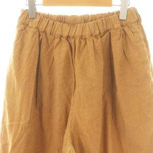 nest Robe 24AW 起毛ヘムサイドゴムパンツ バルーンパンツ リネン F キャメル /ES OS SH