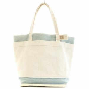 genten ジャルディ デニムトート小 ハンドバッグ 水色 ライトブルー