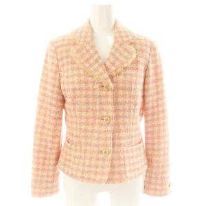 M'S GRACY セットアップ ツイード テーラードジャケット スカート 台形 38 マルチカラー