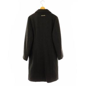 FENDI ジーンズ jeans マジックテープ 裏地総柄 ロングコート アウター 38 チャコールグレー