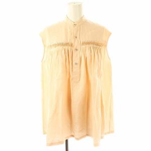 リネンノースリーブブラウス 36 ペールピンク /ES OS