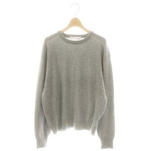 Cashmere C/N Po ニット セーター クルーネック カシミヤ グレー /MI OS