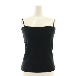 23AW Knit TOPS ニット チューブトップ キャミソール 黒 ブラック /KO OS