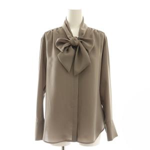 STOW ボウタイブラウス 長袖 0 グレー /DF OS