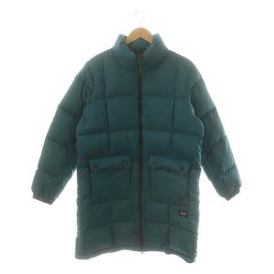 800FP ダウンジャケット ロング M 緑 グリーン /KO OS