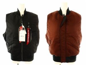 ×ALPHA 23AW MA1 VEST ベスト リバーシブル S 黒 ブラック