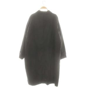 plantation ナイロン ロングコート アウター M 紺 ネイビー /YQ OS