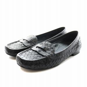 ローファー レザー 7.5 黒 ブラック D23862