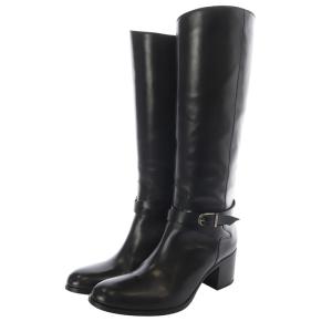 SARTORE ベルトデザイン ロングブーツ 36.5 23.5cm 黒 ブラック SR2651 /SR38