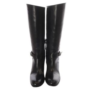 SARTORE ベルトデザイン ロングブーツ 36.5 23.5cm 黒 ブラック SR2651 /SR38
