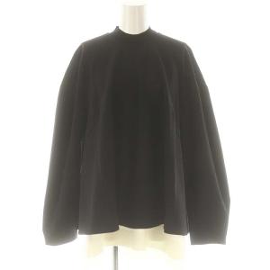 KNIT-LAYERED PULLOVER ニットレイヤードトップス カットソー 38 黒 白 /MI