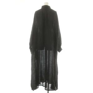 Deuxieme Classe 24SS enormous OPワンピース ロング 長袖 リネン 36 黒