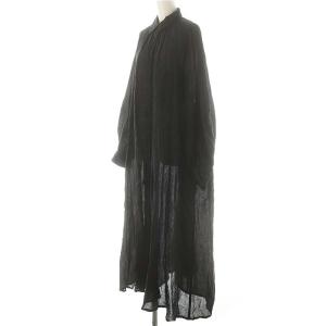 Deuxieme Classe 24SS enormous OPワンピース ロング 長袖 リネン 36 黒
