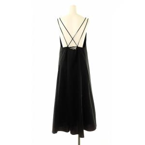 Spick&Span 24AW ドライトロキャミワンピース ロング 36 黒