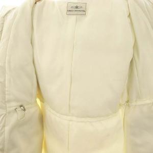 GRACE CONTINENTAL 24AW フードファー ロングダウンコート 36 キナリ アイボリー