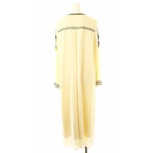 GRACE CONTINENTAL 23AW キカフラワーロングワンピース 刺繍 長袖 36 キナリ