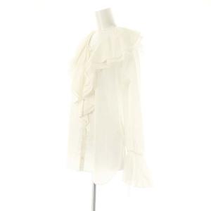 Diagram GRACE CONTINENTAL 23AW フリルシャツ 長袖 38 オフホワイト /DO OS