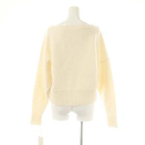 GRACE CONTINENTAL 25SS スパークルニットトップ セーター 長袖 36 白 /HK OS