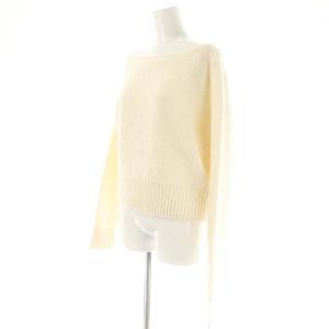 GRACE CONTINENTAL 25SS スパークルニットトップ セーター 長袖 36 白 /HK OS