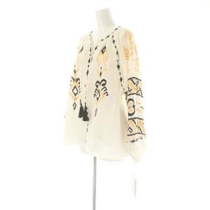 Diagram GRACE CONTINENTAL 23SS キカカフタントップ ブラウス 長袖 スキッパー 36 白 ホワイト 0323141037 /AT