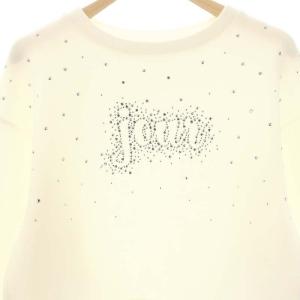 GRACE CONTINENTAL 23AW スパンコールスウェット カットソー 36 オフホワイト