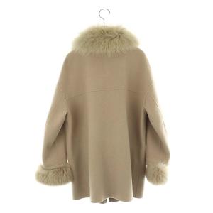 GRACE CONTINENTAL フォックスカラーリバーコート アウター ウール 36 ベージュ /KO OS