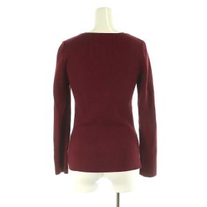 JUSGLITTY 24AW モチーフチェーン付リブニット カットソー 2 赤 レッド /KO OS