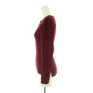 JUSGLITTY 24AW モチーフチェーン付リブニット カットソー 2 赤 レッド /KO OS