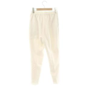 yori マットダブルクロススティックパンツ テーパード イージー 34 オフホワイト /DO OS