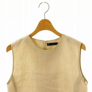 martinique 24SS ラメドビーノースリブラウス ベージュ /DF OS