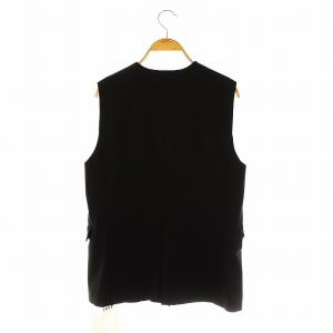 martinique 24AW 2WAYストレッチジレ ベスト Vネック ブラック /DF OS