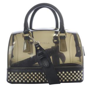 スタッズキャンディバッグ ハンドバッグ ショルダーバッグ 2way 切替 黒 ブラック /SR36