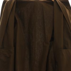 Babaghuri コットン ステンカラー ロングコート スプリングコート S ブラウン /DF OS