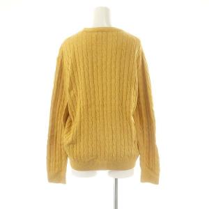 45rpm SDL 超ガーゼケーブルストレッチの908オンザビーチクルーニット セーター マスタードイエロー