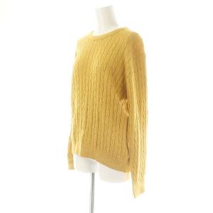 45rpm SDL 超ガーゼケーブルストレッチの908オンザビーチクルーニット セーター マスタードイエロー