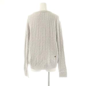 45rpm SDL 超ガーゼケーブルストレッチの908オンザビーチクルーニット セーター ライトグレー