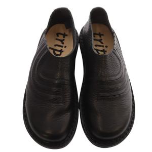 trippen Rainbow レザースリッポン 37 ブラック