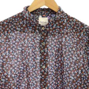 PAUL SMITH フラワープリント シャツ 長袖 花柄 総柄 コットン XL ミックスカラー