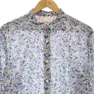 PAUL SMITH フラワープリント シャツ 長袖 花柄 総柄 コットン XL ミックスカラー