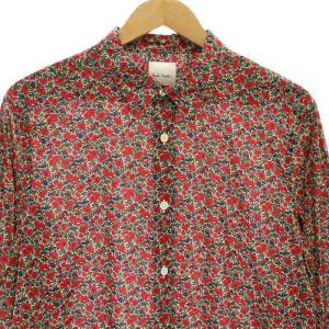 PAUL SMITH フラワープリント シャツ 長袖 花柄 総柄 XL ミックスカラー