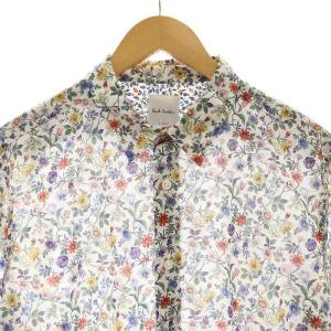 PAUL SMITH フラワープリント シャツ 長袖 花柄 総柄 XL ミックスカラー