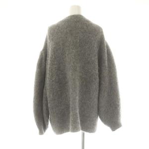 CELFORD 23AW ヘアリーミディ丈カーディガン Vネック 長袖 アルパカ F グレー /DO OS