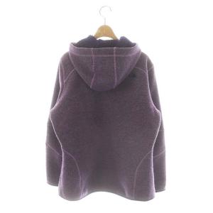 THE NORTH FACE ZERMATT フリースジップフーディジャケット ロゴ刺繍 XL ラベンダー ネイビー /DO OS