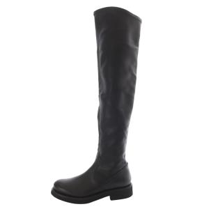 レザー ロングブーツ 35 黒 ブラック /SR8