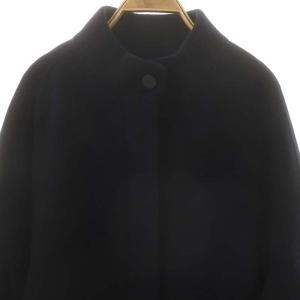 ANAYI ウールナイロンリバーケープコート アウター 34 ネイビー /DF OS SH